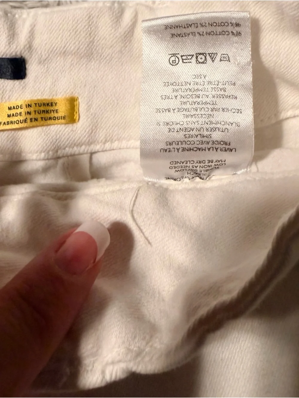 Anthropologie White High-Rise Jean Shorts - Picture 5 of 9